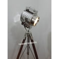 thumbnail image 5 of Royal Chrome Spotlight Adjustable Brown Screw Tripod Floor Lamp, 5 of 6