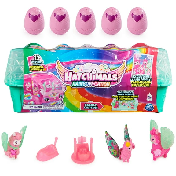 Hatchimals CollEGGtibles Llama Family Carton with Surprise Playset