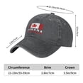 thumbnail image 5 of Canada Day Baseball Cap Vintage Soft Washed Denim,Golf Dad Hat Adjustable Trucker Hats for Men Women Unisex Adult,Deep Heather, 5 of 6