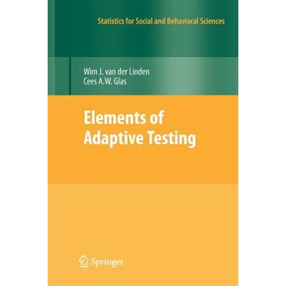 Pre-Owned Statistics for Social and Behavioral Sciences: Elements of Adaptive Testing (Paperback)