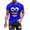 Blue, variant on Men's Funny Smile Face Graphic T-Shirt, Novelty Cartoon Short Sleeve Crew Neck Casual Summer Top, S-4XL