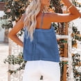 thumbnail image 4 of Camiseta sin mangas con tirantes finos de verano,Camiseta sin mangas con tirantes finos para mujer Camiseta sin mangas con tirantes finos plisada Camiseta sin mangas de verano para mujer Eleva tu experiencia, 4 of 6