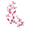 thumbnail image 3 of 12Pcs Wall Stickers Pvc Simulation Insect Wall Insect Decals Waterproof Wallpapers For Home Decoration, Pink Wweixi, 3 of 9