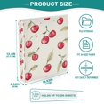 thumbnail image 3 of FORMRS 3 Ring Binder 1.5 inch with Pockets Set of 2 Clip Board 200 Sheets Capacity, Red Cherry, 3 of 8