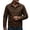 Coffee, variant on Miqool Denim Jacket for Men Button Down Long Sleeve Trucker Jean Jacket Casual Workwear Coat with Pockets