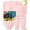 Pink, variant on 16-piece Autumn Multicolor Square Plastic Wheat Straw Dinnerware Set for 4