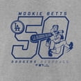 thumbnail image 4 of Men's Mookie Betts Heather Gray Los Angeles Dodgers Player Graphic T-Shirt, 4 of 4