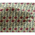 thumbnail image 4 of oneOone Viscose Chiffon Fabric Leaves & Floral Block Decor Fabric Printed BTY 42 Inch Wide, 4 of 4