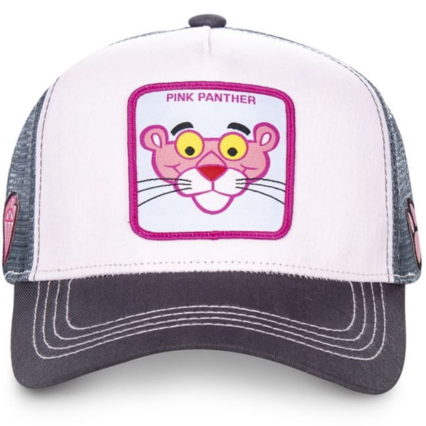 Gorra de béisbol de algodón con parche de Anime, gorra de malla de Pantera Rosa, sombrero de papá de camionero, Snapback, transpirable, moda de verano, gorras de ocio al aire libre Fivean unisex