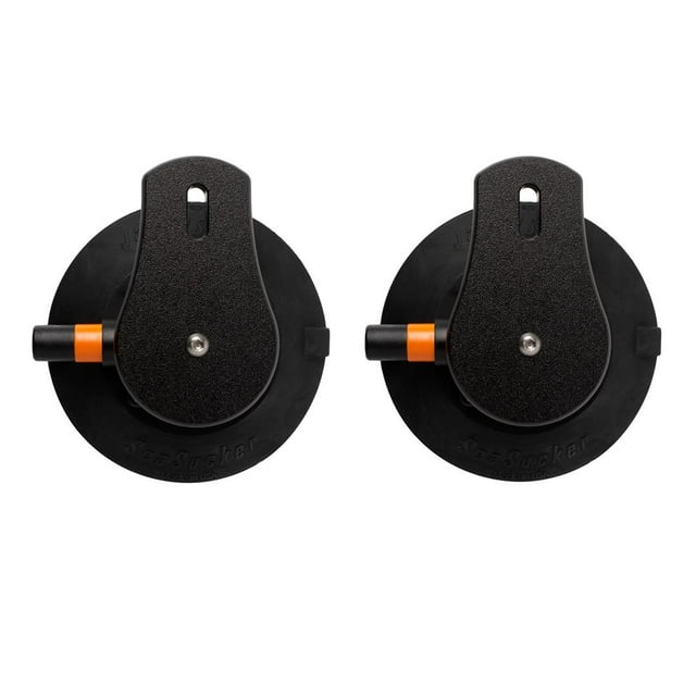 SeaSucker Light Bar Mounting Kit SM6110 Hood Mount; Mounts One Light Bar; Black; 6 Inch Base Diameter; 200 Pound Capacity Pull Strength Per Vacuum Cup