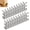 Silver, variant on 20pcsBaseboard Corner Protectors, Corner Blocks, Vintage Metal Corner Guards & Edge Protectors for Furniture and Stairs