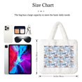 thumbnail image 3 of Yiaed Seal Fox Seagull Whales Print Fluffy Shoulder Bag Plush Bags Women Ladies Tote Bag Fluffy White Furry Purse Handbag for Autumn and Winter, 3 of 7