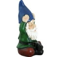 thumbnail image 4 of Sunnydaze Sage the Yoga Gnome 11" Garden Gnome Outdoor Lawn Statue, 4 of 6