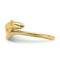 thumbnail image 3 of 14k Yellow Gold Solid Single Dolphin Band Ring, 3 of 7