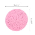 thumbnail image 4 of Unique Bargains 5 Pcs Compressed Facial Sponge Reusable Round Reusable Cleansing Puff Pink, 4 of 5