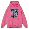 thumbnail image 3 of Sudadera con capucha 100 % algodón para hombre, estilo retro, desgastado, con lavado de pesca de trucha, ropa de gran tamaño, moda, cálida, para otoño, 3 of 4