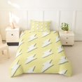 thumbnail image 2 of Erosebridal Kawaii Cartoon Lightning Twin Bedding,Yellow And White Duvet Cover Set For Girls Kids 2-Piece,No Comforter,Reversible, 2 of 6