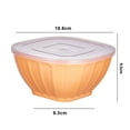 thumbnail image 5 of Homerr Square Plastic Bowl With Lid Transparent Plastic Bowl Stackable Square Plastic Bowl with Lid Large Opening Space Saving Meal Prep Salad Kitchen Supply, 5 of 8