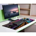 thumbnail image 4 of Galaxy Keyboard Pad XXL Mat Large Desktop Computer Mouse Pad, Bohemia Gaming Mouse Pad Waterproof for Lenovo ThinkCentre M78|HP 21 22 24 27 All-in-One PC（Branch Flower）, 4 of 6