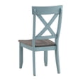 thumbnail image 3 of Coast to Coast Imports Bar Harbor Blue Crossback Wood Dining Chairs - Set of 2, 3 of 7
