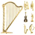 thumbnail image 1 of Adornos navideños XCF 7pcs instrumentos musicales miniatura, 1 of 2
