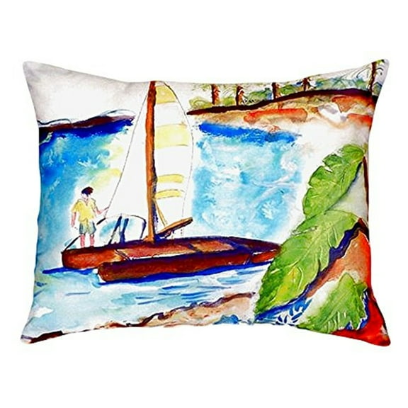 Betsy Drake Catamaran No Cord Pillow 16x20