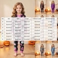 thumbnail image 4 of NOLDARES Kids Halloween Skeleton Pajamas Cotton Pumpkin Ghost Print Sleepwear Toddler Girls Boys Skull Halloween Pjs Sets(Brick Red,7-8 Y), 4 of 9