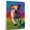 American Staffordshire Terrier, variant on Sloughi Dog Golf Art Stretched Canvas Size 8x12 – Sloughi Dog Playing Golf Wall Art, Dog Lover Canvas, Sports Theme Decor for Living Room