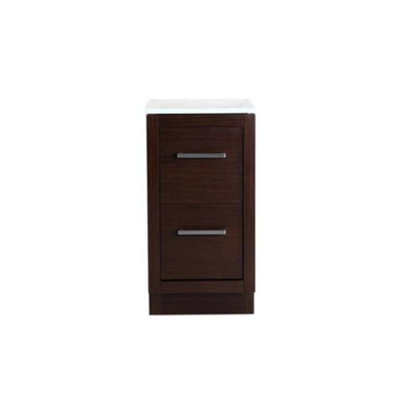 Bellaterra Home  Single Side Cabinet - Brown