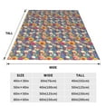 thumbnail image 3 of Sikiie Skull sunflower daisy Ultra-Soft Micro flannel Blanket Luxury All Seasons Warm Blanket for Bedding Sofa and Travel (4 sizes)-80"x60", 3 of 7