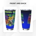thumbnail image 3 of Saiise Geometry Dash Print Tumbler 20 Oz Stainless Steel Vacuum Insulated with Straw Coffee Cup for Home,Office,Outdoor Works Great for Ice Drinks and Hot Beverage, 3 of 8