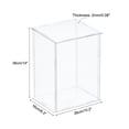 thumbnail image 2 of Unique Bargains Clear Display Case, Acrylic Box Assemble Dustproof Box Showcase, 25x15x35cm for Collectibles, Crafts, 2 of 6