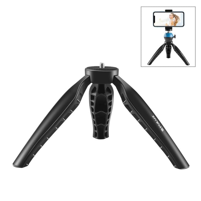 Mini Portátil para Mini Proyectores Compactas DSLR U Otros Dispositivos de Interfaz Tornillo de 1/4 ", para Teléfono Móvil Hugo Trípode mini mango