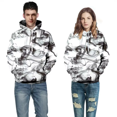 thumbnail image 2 of Sudadera unisex Sankill con estampado 3D de humo negro realista para hombre y mujer, estilo urbano, holgada y grande, 2 of 5
