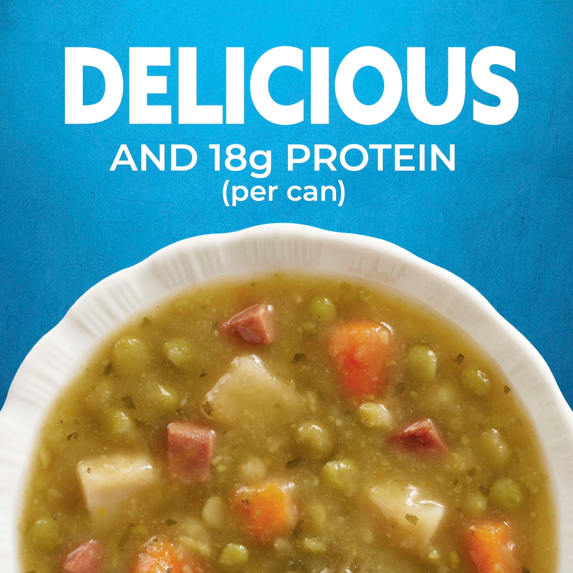 (2 pack) Progresso Split Pea with Ham Soup, Traditional Canned Soup, Gluten Free, 19 oz