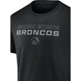 thumbnail image 4 of NCAA Boise State Broncos Men's Cotton Black Short Sleeve T-Shirt, 4 of 4