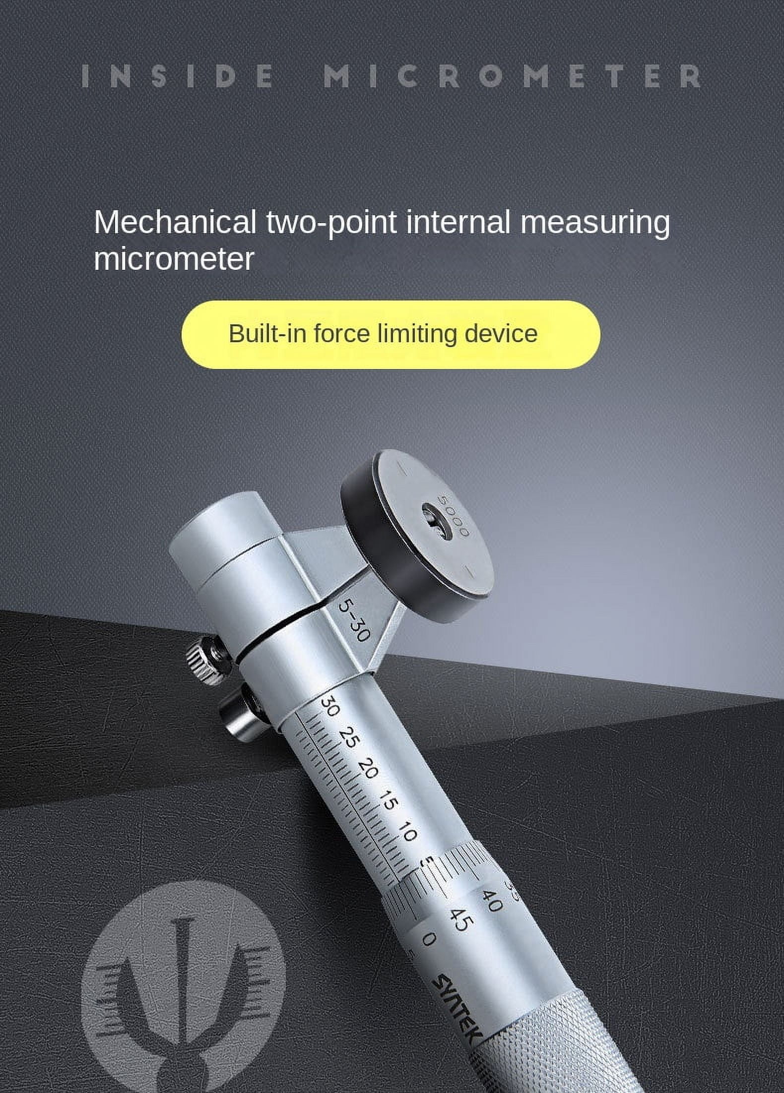 Diameters With Precision Using Our Mechanical Spiral Caliper Machinist - Accurate To 0.01mm ,Complete Kit
