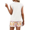 thumbnail image 6 of Two Piece Sets for Women Trendy Short Sets Beach Vacation Clothes Airport Travel Cruise Summer Outfits Multicolor XL, 6 of 6