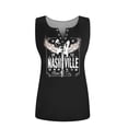 thumbnail image 3 of Oversized T Shirts for Women Fashion Button V Neck Sleeveless Letter Printed Tops Casual 2026 Trendy Tee, 3 of 3