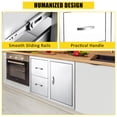 thumbnail image 5 of Garvee Outdoor Kitchen Cabinets,Stainless Steel Outdoor Kitchen Drawers,Multi-Layer Design Access Door & Drawers for BBQ Island, Patio, Grill Station, 5 of 8