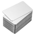 thumbnail image 1 of 0.8mm Stainless Steel Metal Business Cards, 50 Pack Blank Name Card, Silver, 1 of 7