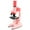 Pink, variant on SPOORYYO Educational Microscope Kit for Primary School Science Exploration, High Magnification 100X 600X 1200X, Easy to Use with LED and Accessories
