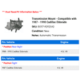 thumbnail image 2 of Transmission Mount - Compatible with 1987 - 1990 Cadillac Eldorado 1988 1989, 2 of 2