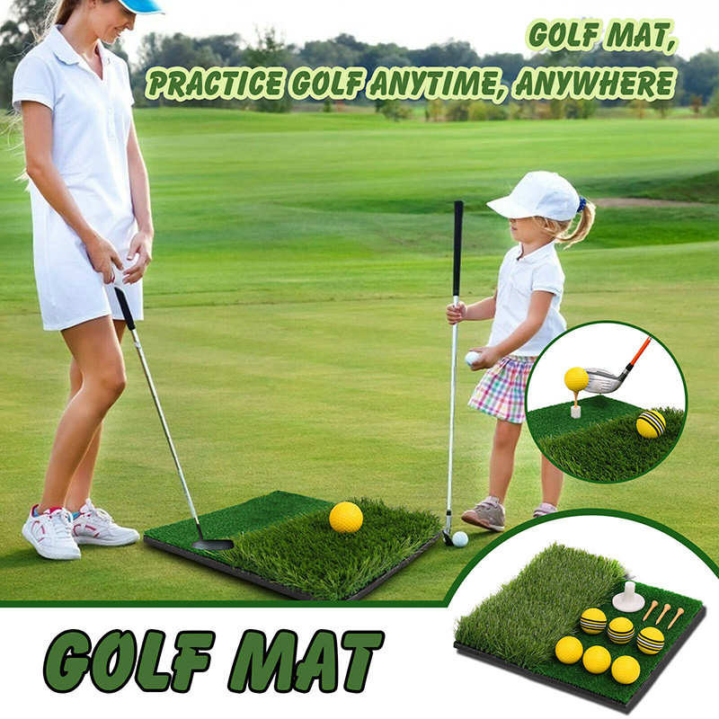 TXRLCON Golf Twocolor Mini Mats Swing Mats Cutting Practice Mats Swing