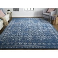 thumbnail image 2 of Feizy Bella Transitional Oriental, Blue/Silver, 8' x 10' Area Rug Handmade Sheen Bohemian & Eclectic Bordered Floor Rug for Living room Bedroom, 2 of 7