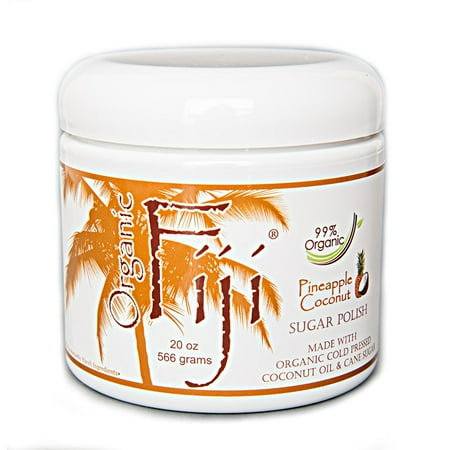 Organic Fiji Body Scrub, Pineapple Coconut, 20 Oz