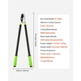 thumbnail image 4 of Loppers for Tree Trimming, 32 inch Garden Anvil Trimmer with Compound Action, Sharp Steel Blade, Heavy Duty Tree Branch Cutter Up to 2 inch Dia Cut Capacity, Ergonomically Designed Handles, 4 of 10