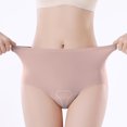 thumbnail image 2 of Kmdttou Summer Clearance!Women's Ladies Comfortable Large Size Avoidance Crotch Line Abdominal Contraction Panties Hight Waiste Underpants (Available in Plus Size), 2 of 7