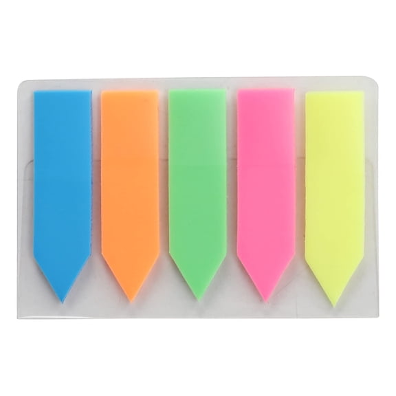 Tape Flags, Page Markers, 100 Pcs Arrow Flag Tabs Colored Sticky Notes - Multicolor
