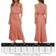 thumbnail image 2 of Vestido Vestido De Cóctel Sin Mangas Elegante Vestido De Ocasión Formal Moda Cuello Alto Ygjytge Rosa T M para Mujer, 2 of 8